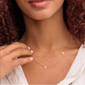 Minimalist Gold Star Necklace, Jennifer Zeuner